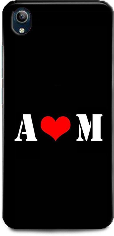 Afterglow Back Cover for Vivo Y90 A M, A LOVES M, NAME, LETTER, ALPHABET, AM LOVE, HART  (Multicolor, Shock Proof, Pack of: 1)