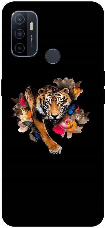 URCHIN Back Cover for Oppo A53 cheeta, tiger, lion, animal, flowers, guccie  (Multicolor, Shock Proof, Pack of: 1)