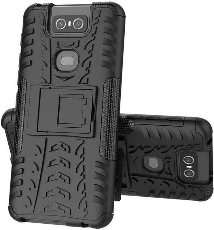Elica Bumper Case for Asus Zenfone 6 ZS630KL  (Black, Rugged Armor, Silicon, Pack of: 1)