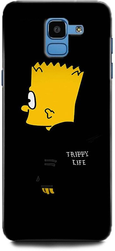 Afterglow Back Cover for SAMSUNG Galaxy J6 SIMPSON, HOODIE, TRIPPY LIFE, HAPPY  (Multicolor, Shock Proof, Pack of: 1)