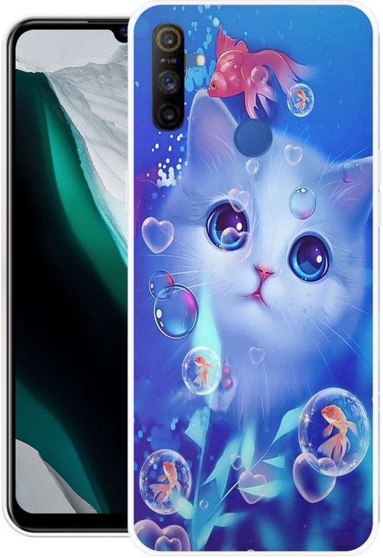 BLUEBUG Back Cover for Realme Narzo 10A  (Multicolor, Grip Case, Silicon, Pack of: 1)