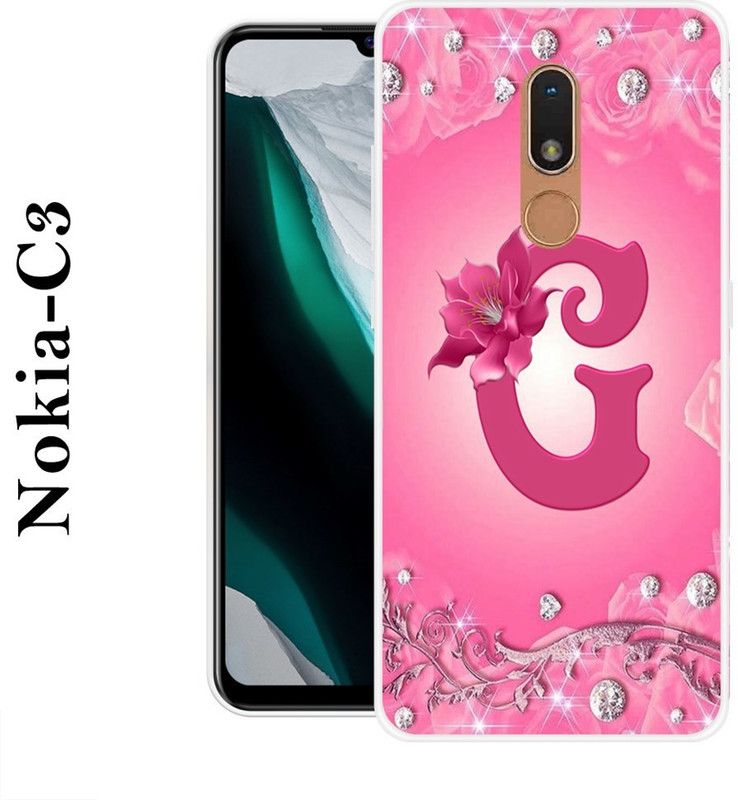 BAGRA Back Cover for Nokia C3  (Pink, Silicon)