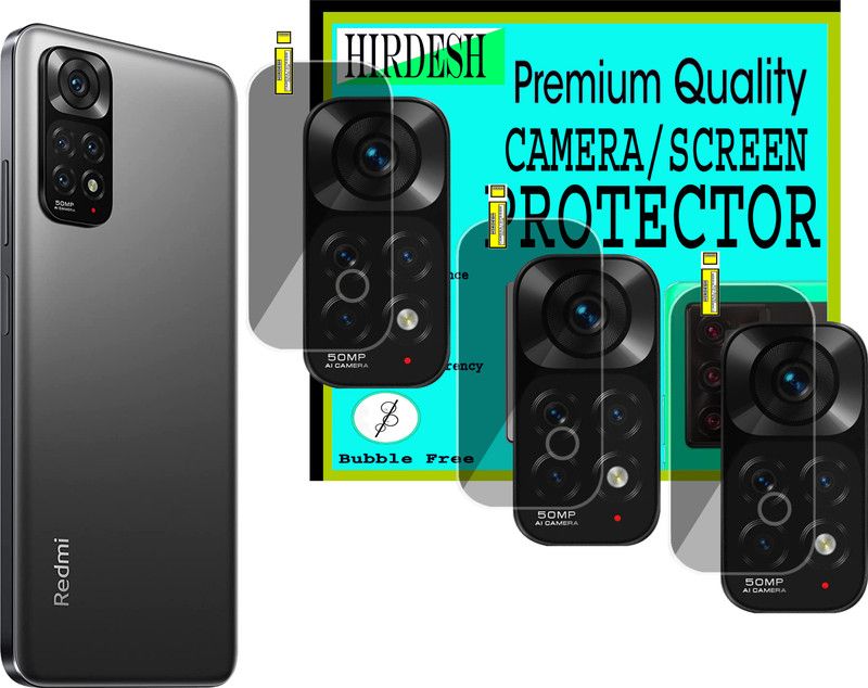 hirdesh Back Camera Lens Glass Protector for Redmi Note 11  (Pack of: 3)