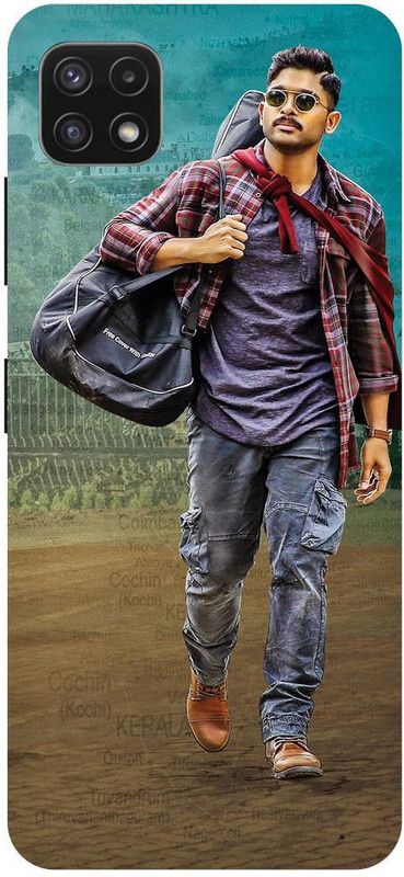 THE NARAYANA COLLECTIONS Back Cover for SAMSUNG GALAXY A22 (5G)-MALLU,ALLU,ARJUN,TELUGU,HERO  (Multicolor, Hard Case, Pack of: 1)