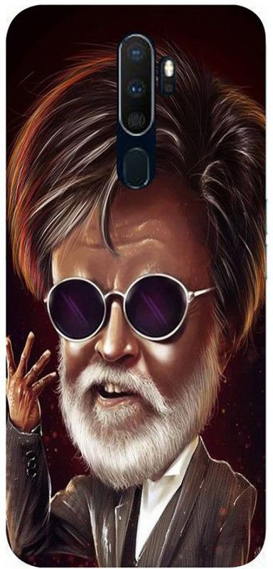 Skyhawk Back Cover for Oppo A9 (2020) Rajnikant Cartoon  (Multicolor, Waterproof, Silicon, Pack of: 1)