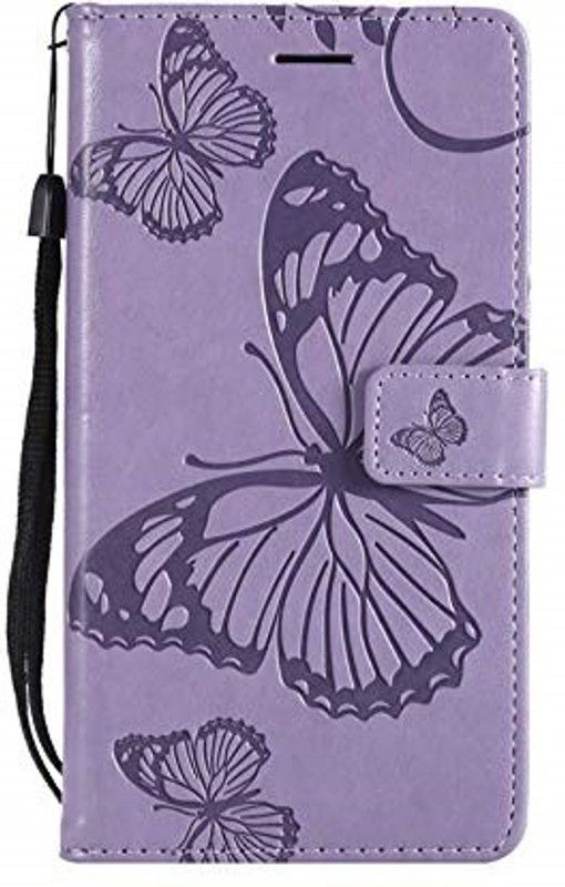 TELETEL Flip Cover for Vivo V17 Pro  (Purple, Cases with Holder, Pack of: 1)