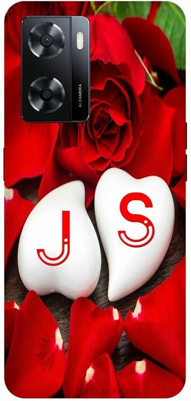 Dimora Back Cover for realme narzo 50 5G, J LOVES S NAME J NAME S LETTER ALPHABET J LOVE S NAME  (Red, Hard Case, Pack of: 1)