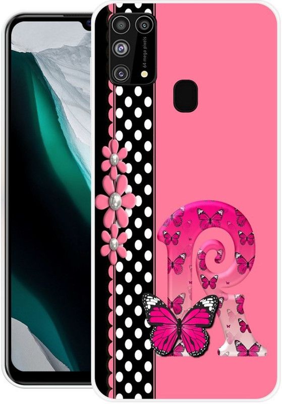 FITESTAR Back Cover for Samsung Galaxy M31  (Pink, Black, Grip Case, Silicon, Pack of: 1)