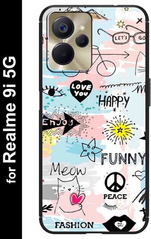 SWAGMYCASE Back Cover for Realme 9i 5G  (Black, Grip Case, Pack of: 1)