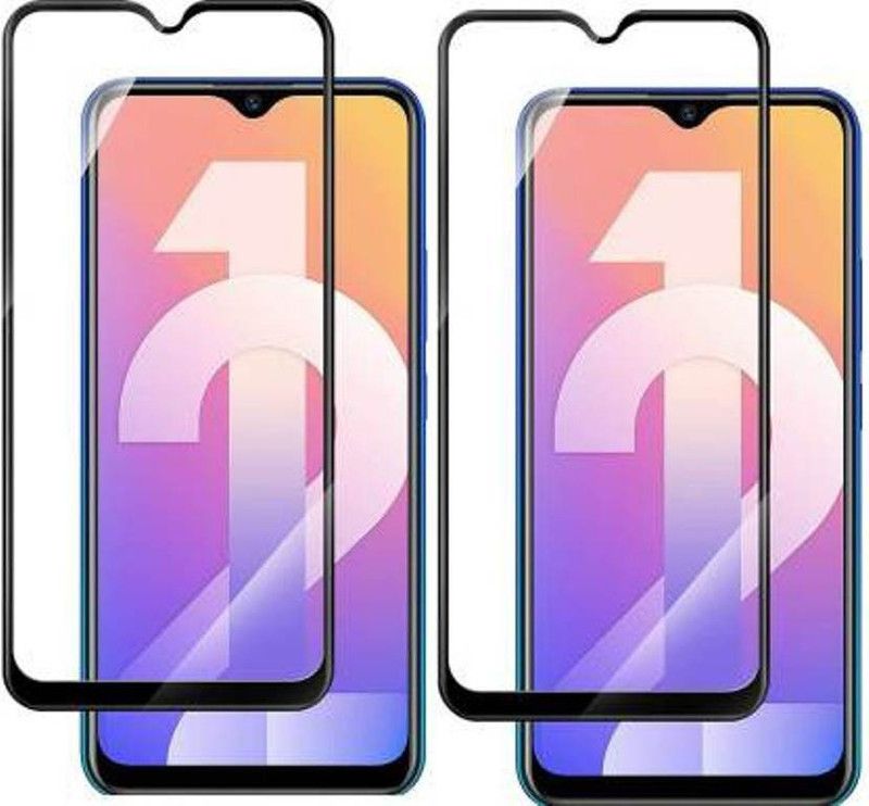 EASYKARTZ Edge To Edge Tempered Glass for Vivo Y12 2019  (Pack of 2)