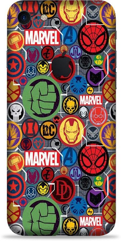 Mclaxa Apple iPhone 7, Apple iPhone 7, POCO X3 Mobile Skin  (Marvel Sticker Skin With Super matte finish)