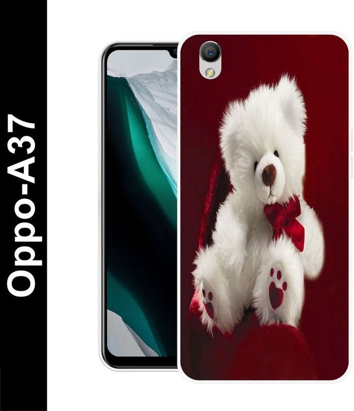 RJ14 (Online) Back Cover for Oppo A37f  (Maroon, White, Grip Case, Silicon, Pack of: 1)