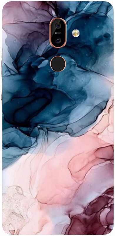 NDCOM Back Cover for NOKIA 7 PLUS Marble Color Printed  (Multicolor, Hard Case, Pack of: 1)