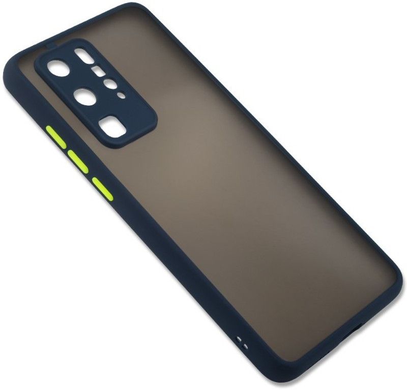 Zinger Back Cover for Huawei P40 Pro, CAMERA PROTECTION CASE, SMOKE CASE  (Blue, Hard Case, Pack of: 1)