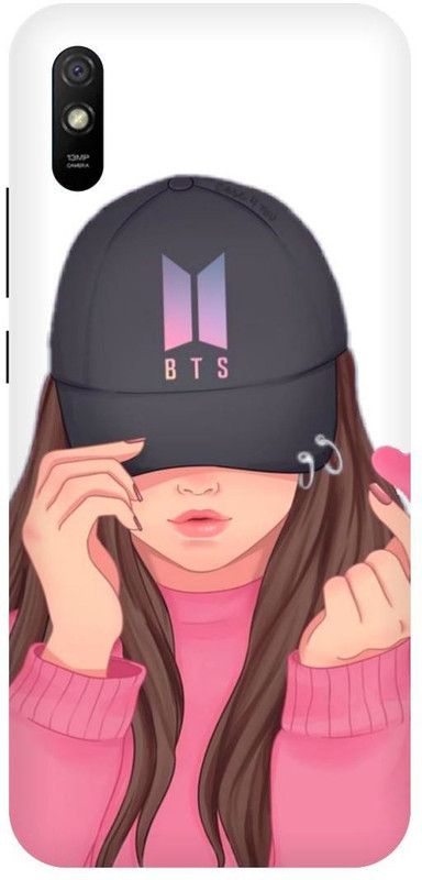THE NARAYANA COLLECTIONS Back Cover for REDMI 9A-BTS,ARMY,GIRL,FUNKY,STYLISH  (Multicolor, Hard Case, Pack of: 1)