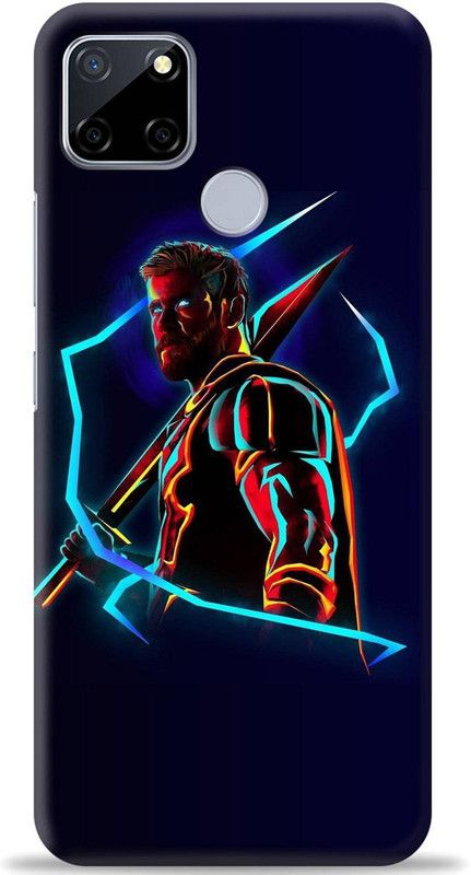 Loffar Back Cover for Realme C25s  (Black, Shock Proof)