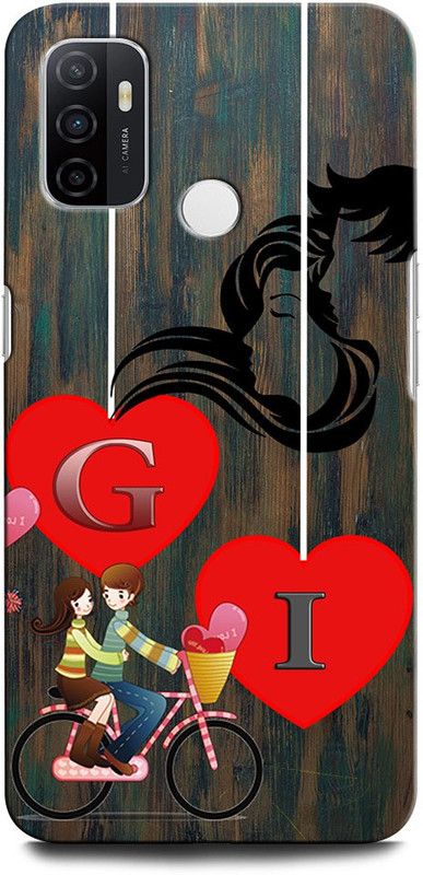 ORBIQE Back Cover for OPPO A33 GI, G LOVE I, I LOVE G, G LETTER, I LETTER, GI NAME  (Multicolor, Hard Case, Pack of: 1)