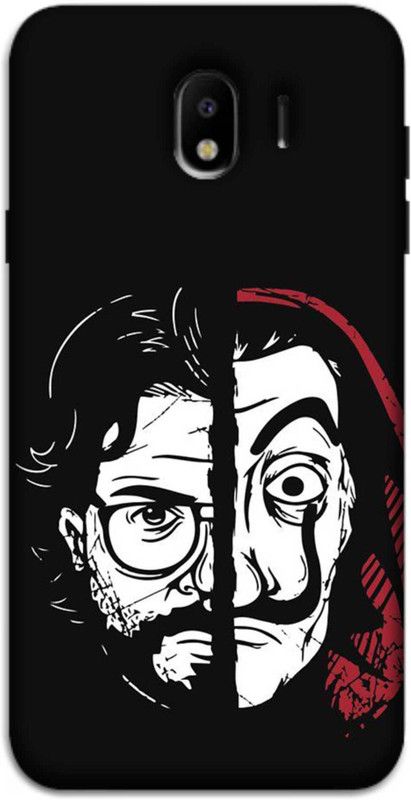 NDCOM Back Cover for Samsung Galaxy J4 Professor And Mask Printed  (Multicolor, Hard Case, Pack of: 1)