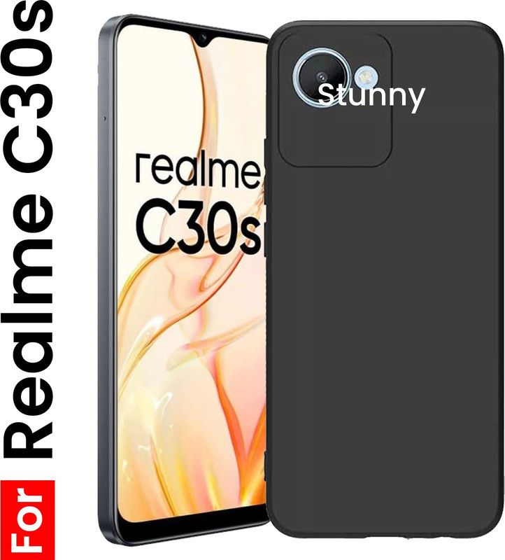 Stunny Bumper Case for REALME C30s  (Black, Shock Proof, Pack of: 1)