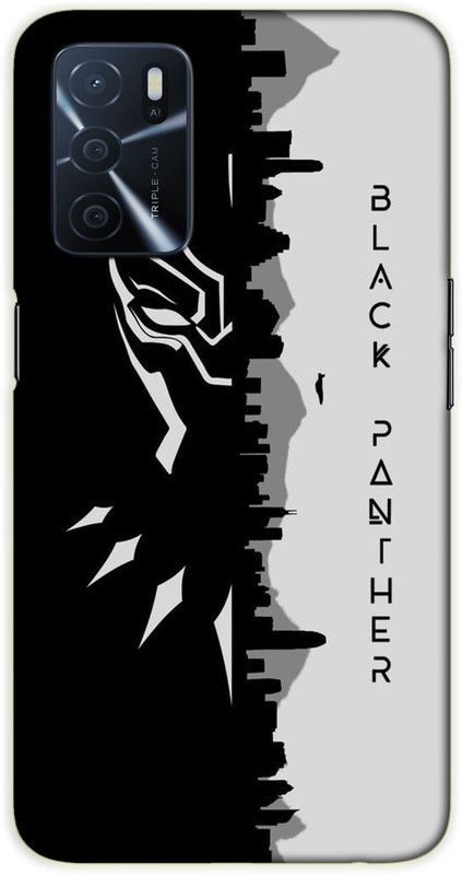 iprinto Back Cover for Oppo A53s 5G, Oppo A16 Black panther Back Cover  (Black, Hard Case, Pack of: 1)