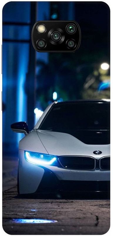 Zaplab Back Cover for Xiaomi Poco X3,MZB07Z4IN, BMW Car Printed Back Cover  (Multicolor, Hard Case, Pack of: 1)