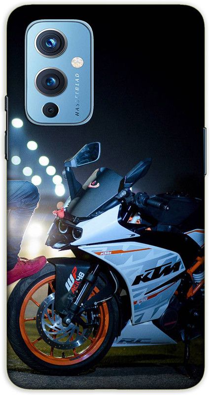 iprinto Back Cover for OnePlus 9 KTM Bike Back Cover  (Black, Hard Case, Pack of: 1)
