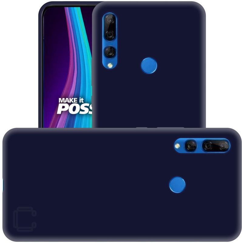 CASE CREATION Back Cover for New Huawei Y9 Prime Soft silicone cover,Smart 360 Degree Full Protection Colored  (Blue, Grip Case, Pack of: 1)