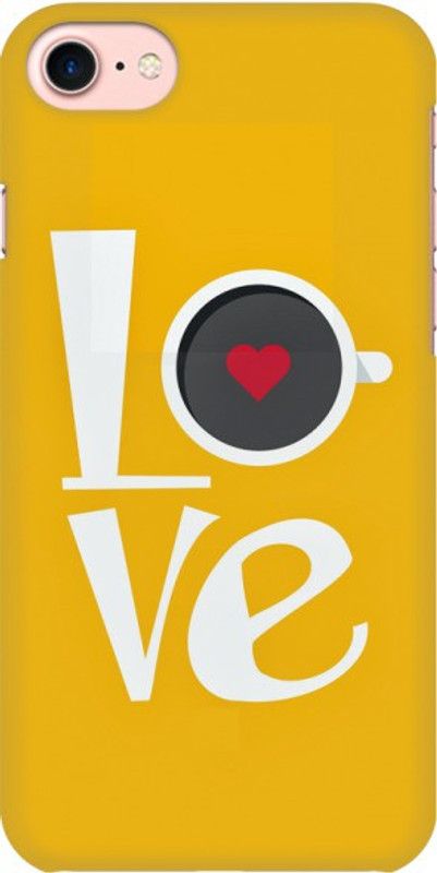 COBIERTAS Back Cover for Apple iPhone 7  (Yellow, White, Hard Case)