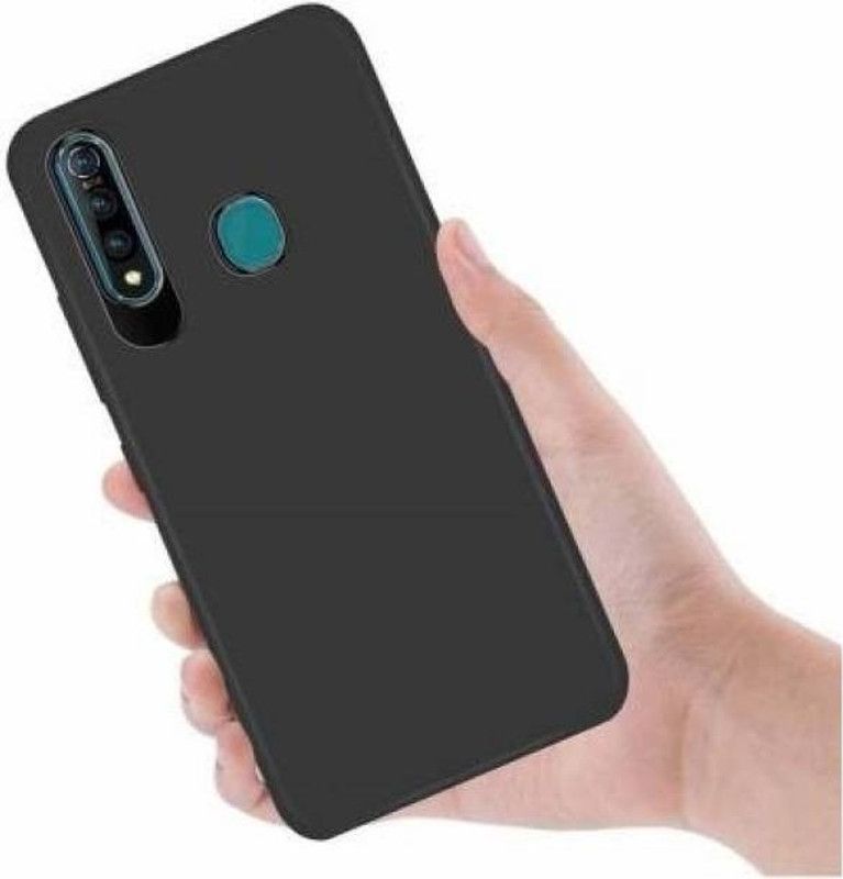 Sciforce Back Replacement Cover for Vivo Y15 (2019)  (Black, Grip Case, Pack of: 1)