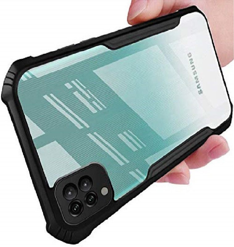 NIKICOVER Front & Back Case for Samsung Galaxy M62  (Transparent, Black, Shock Proof, Pack of: 1)