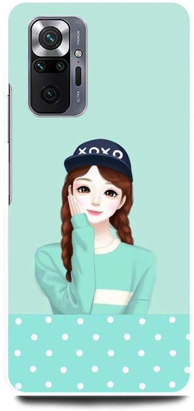 FRONK Back Cover for REDMI Note 10 Pro, CUTE, LOVELY, GIRL, BTS, GIRL  (Green, Hard Case, Pack of: 1)