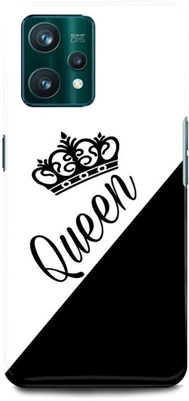 play fast Back Cover for realme 9i, RMX3491 QUEEN, PRINCESS, RANI  (White, Hard Case, Pack of: 1)