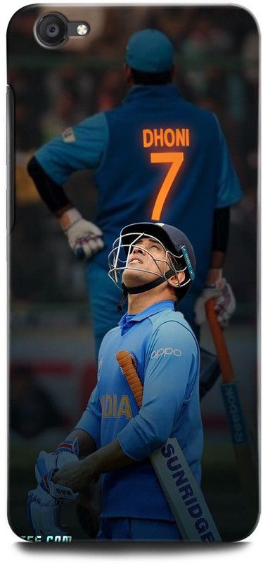 ORBIQE Back Cover for ViVO Y55L MS DHONI 7, MAHENDRA SINGH DHONI, DHONI, CRICKET, JERSEY  (Multicolor, Hard Case, Pack of: 1)