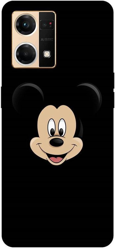 COVERJET Back Cover for OPPO F21 PRO- CPH2363-MICKEY- MOUSE- MINNIE- MOUSE- CARTOON  (Black, Hard Case, Pack of: 1)