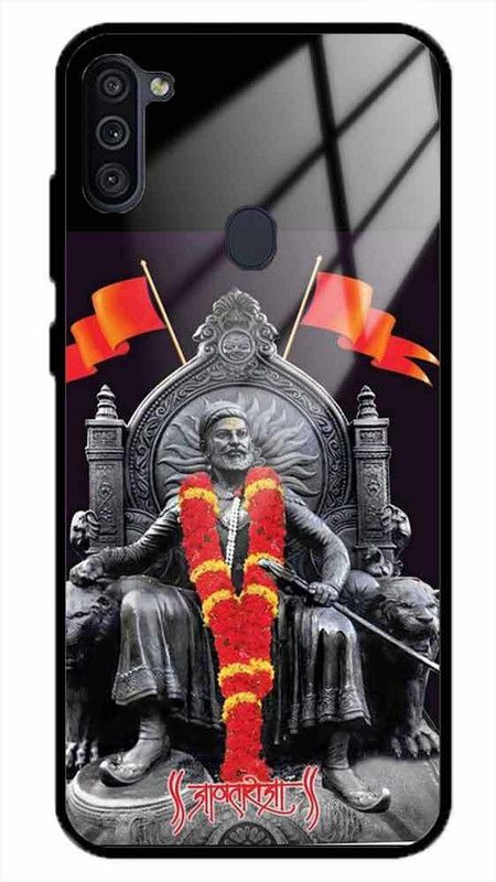 NDCOM Back Cover for Samsung Galaxy M11 Chatrapati Shivaji Raje Printed Glass Case  (Multicolor, Grip Case, Pack of: 1)