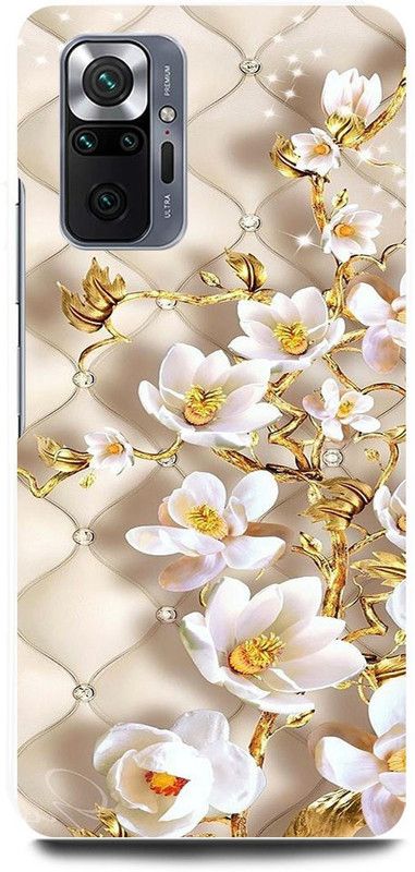 FRONK Back Cover for REDMI Note 10 Pro, GOLDEN, FLOWER, MATTRESS, SHAPE, GOLD  (Gold, Hard Case, Pack of: 1)
