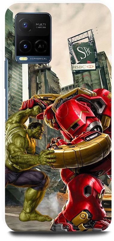 DIKRO Back Cover for Vivo Y33T, V2146, HULK, ANGRY, HULK, MARVEL, SUPERHERO  (Multicolor, Hard Case, Pack of: 1)