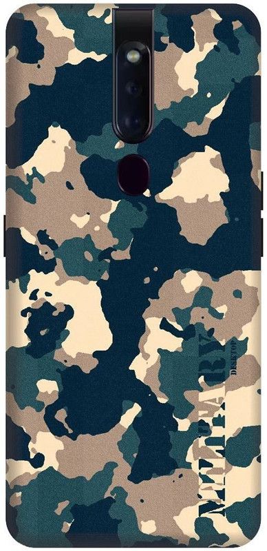 KARJUN Back Cover for OPPO F11 Pro, Army Uniform Multicolour Printed  (Multicolor, Hard Case, Pack of: 1)