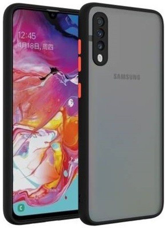 Zinger Back Cover for Samsung Galaxy A70, Samsung Galaxy A70s, CAMERA PROTECTION CASE, SMOKE CASE  (Black, Hard Case, Pack of: 1)