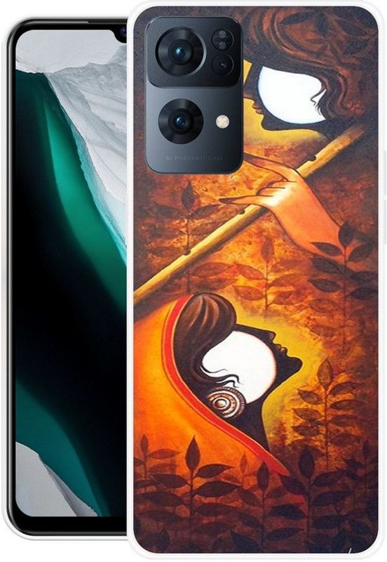 Khadoliya Back Cover for OPPO Reno7 Pro 5G  (Brown, Orange, Grip Case, Silicon)