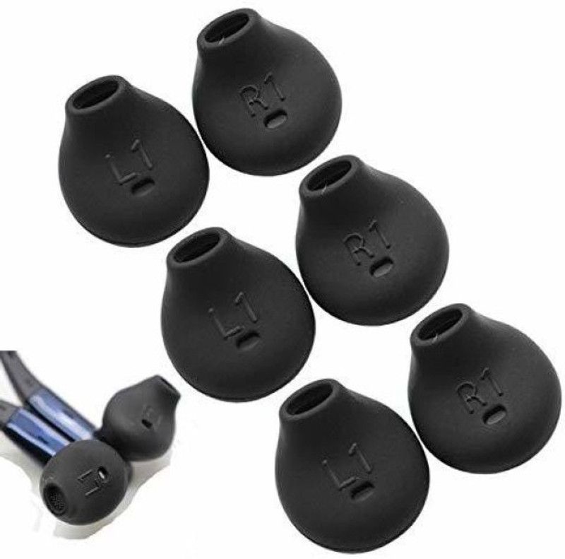 THE DARK NIGHT IMMUTABLE 349 _ Earbuds Level u Headphones Cushion Sili... In The Ear Headphone Cushion  (Pack of 1, Black)