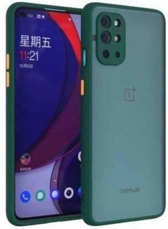 Cermarise Back Cover for OnePlus 8t 5G  (Green, Camera Bump Protector, Pack of: 1)