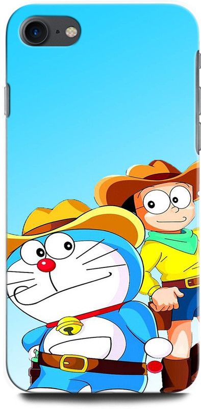 ORBIQE Back Cover for APPLE iPhone SE MHGQ3HN/A DORAEMON, NOBITA, CARTOON, FUNNY, CUTE, DORAEMON, DOREMON  (Multicolor, Hard Case, Pack of: 1)