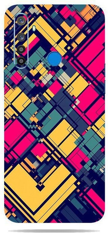 BUGGU Realme 5s Mobile Skin  (Ultra Super Pattern Lines Skin With High Matte Finish., Mobile Skin (Back+Side+Camera))