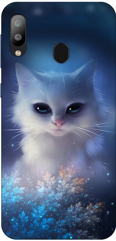 WOELLO Back Cover for Samsung Galaxy M20  (Blue, Grip Case, Silicon, Pack of: 1)