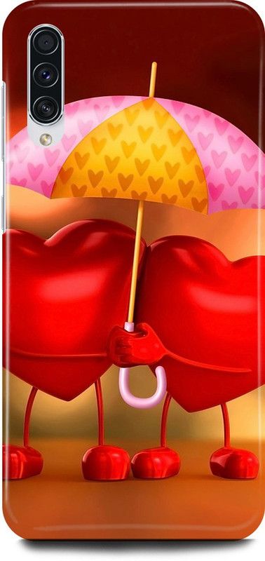 JUGGA Back Cover for Honor 9x Pro, LOVE, HEARTS, UMBRELLA, COUPLE  (Red, Hard Case, Pack of: 1)