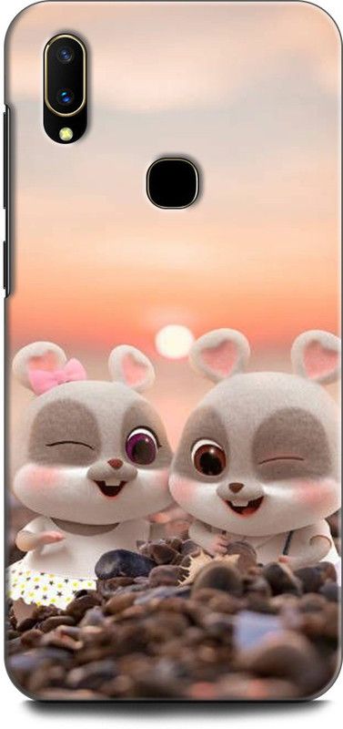 KEYCENT Back Cover for Vivo V9 Pro, 1851 RABBIT, MASCOTA, PET, CUTE, CARTOON  (Multicolor, Pack of: 1)