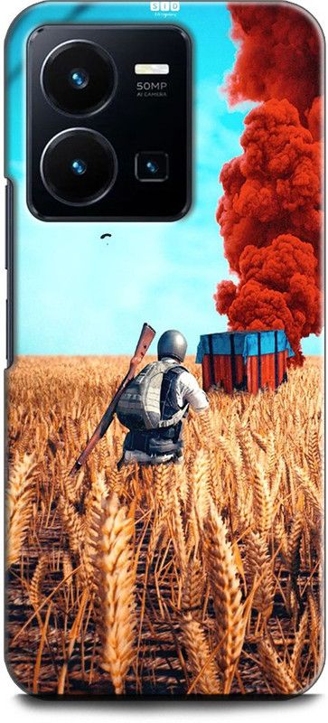 WallCraft Back Cover for Vivo Y35, V2205 PUBG, GAME, WHEATFIELD  (Multicolor, Dual Protection, Pack of: 1)