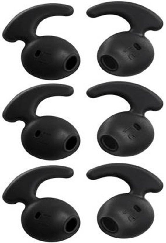 Hoppokart 6 pcs ( 3 pair ) s7 level u ear buds in the ear for earphone In The Ear Headphone Cushion  (Pack of 6, Black)
