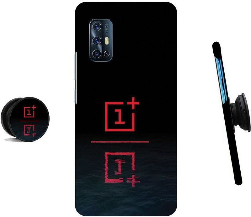 HELLO CASE Back Cover for Vivo V17  (Black, Cases with Holder)